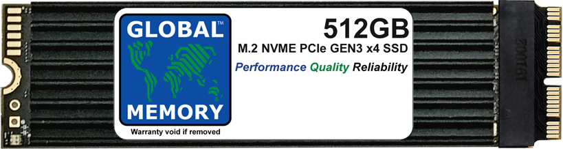 512GB M.2 PCIe Gen3 x4 NVMe SSD WITH HEATSINK FOR MAC PRO 2013